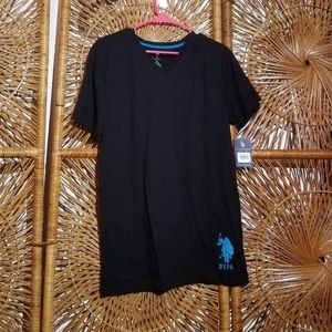 U. S. Polo Assn Men T-shirt Black Size Medium